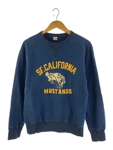 THE FLAT HEAD Sweatshirt Navy L Used - Picture 1 of 5