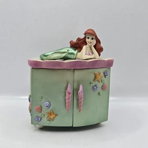As Is Disney The Little Mermaid Ariel Trinket Box Figurine , No Mirror Rare - Picture 1 of 24