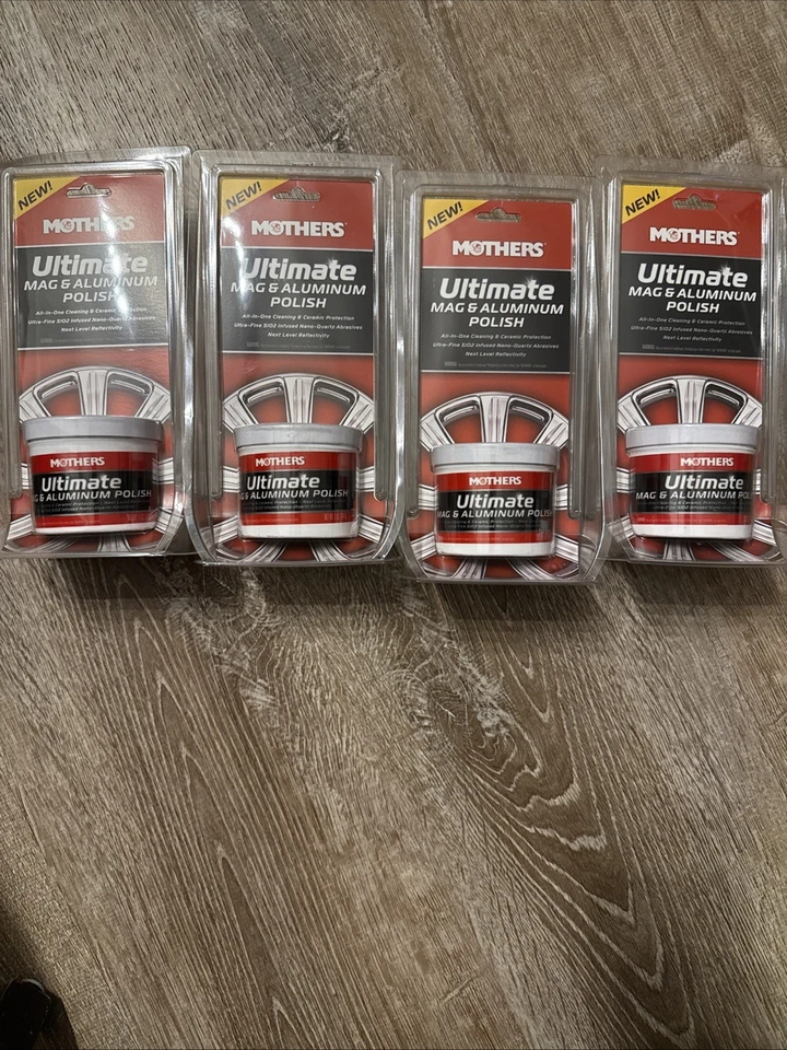 4 упаковки Mothers Ultimate Mag и алюминиевый лак для колесных шин и обода 5 унций - Изображение 1 из 1