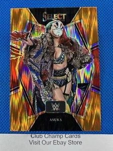 2022 #167 Asuka Panini Select WWE RAW Premier Level Orange Flash Prizm - Imagen 1 de 2
