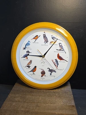 Reloj analógico National Audubon Society vintage años 90 observador de aves cantoras probado Foto 1 de 4