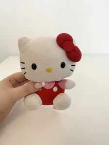 Hello Kitty Plush Soft Toy 6" In Red Jumper 2013 Sanrio - Picture 1 of 4
