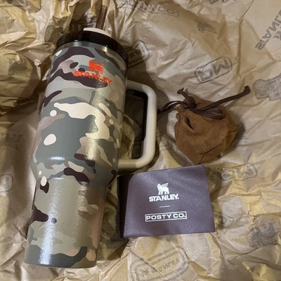 The Post Malone x Stanley Quencher H2.0 FlowState Tumbler40 OZ  MultiCam - Image 1 of 4
