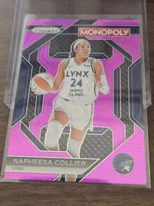 Collar Napheesa 2024 Panini Prizm Monopoly WNBA refractor púrpura SP/149 lince - Imagen 1 de 2
