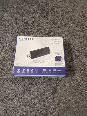 Netgear N900 WiFi Dual Band USB Network Adapter, Model WNDA4100 - Image 1 of 4