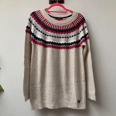 WEIRD FISH Fair isle Jumper Women UK 14 Knit Nordic Scandi Patterned Yoke NWOT - Image 1 of 4