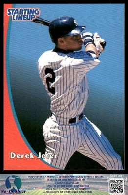 1998 Kenner Starting Lineup Cards #NNO Derek Jeter New York Yankees 4.1C - Image 1 of 2