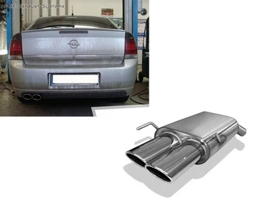 Escape Deportivo Opel Vectra C Incl. GTS 2x106x71mm Ovalado Inclinado - Imagen 1 de 4