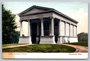Vintage Wade Memorial Chapel Cleveland Ohio Linen Postcard - Picture 1 of 2