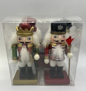 Set of 4 wooden Nutcracker Place Card Photo Holders 4.5" Christmas Holiday - Picture 1 of 3