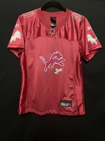 Team Apparel Reebok Detroit Lions Ndamukong Suh #90 Pink Women’s Size L Jersey Cover