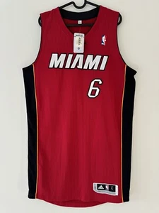 Authentic Rev 30 LeBron James Miami Heat Adidas Red Jersey Large Limited Finals - Picture 1 of 11