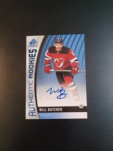 Will Butcher 2017-18 SP Game Used Authentic Rookie Auto Blue - Foto 1 di 2