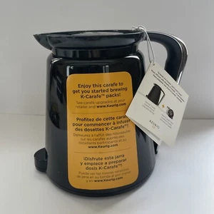 Keurig 2.0 Coffee Pot Replacement 32oz Black Chrome Carafe w/ Lid New in Box - Picture 1 of 2