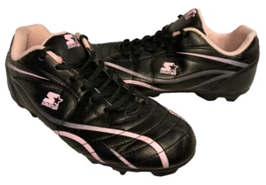 Starter Girls Soccer Cleats-Black/Pink (Youth Size 5) - Picture 1 of 12