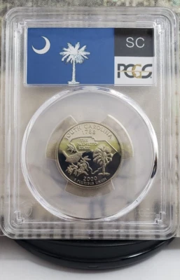 2000-S State Label - Quarter - South Carolina - PCGS PR70DCAM - Nice! 1412 - Image 1 of 4