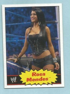 2012 Topps Heritage WWE Wrestling Rosa Mendes Diva #34 PACK FRESH!