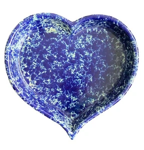 Bennington Potters David Gil Blue Agate Heart Shaped Bowl 1951 - Picture 1 of 5