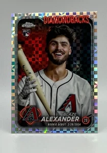2024 Topps Chrome Update BLAZE ALEXANDER RC Rookie Debut X-Fractor #USC62 AZ - Picture 1 of 2