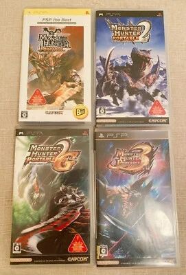 PSP Monster Hunter 1st 2nd 2nd G 3rd　Japan jp PlayStation Portable - Image 1 of 3