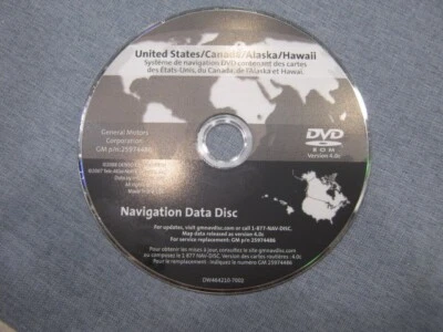 CADILLAC DTS GMC YUKON TAHOE 07 08 2009 2010 NAVIGATION DVD 25974486 VER 4.0C - Image 1 of 4
