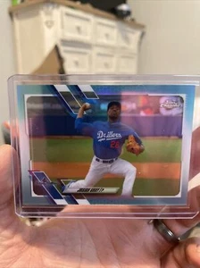2021 Topps Pro Debut Chrome Josiah Gray Rookie RC Aqua Refractor #25/75 SP - Picture 1 of 2