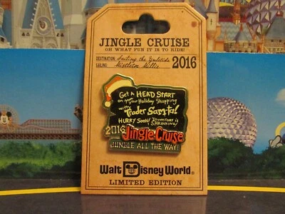 Pin de crucero Jingle de Walt Disney World 2016 - Jungle All the Way, Trader Sam-ta Foto 1 de 2