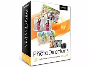 CYBERLINK PHOTODIRECTOR 6 DELUXE DVD-ROM WINDOWS VISTA/7/8 NEW SEALED IN BOX - Picture 1 of 5