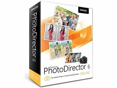 CYBERLINK PHOTODIRECTOR 6 DELUXE DVD-ROM WINDOWS VISTA/7/8 NEW SEALED IN BOX - Image 1 of 4
