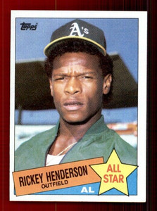 1985 Topps #706 Rickey Henderson AS EX-EX+