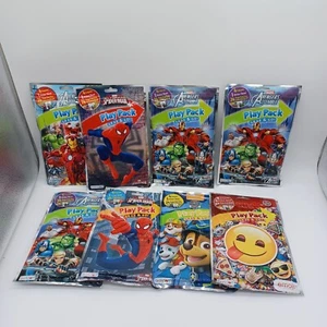 Lot of 8 Mixed Characters Party Favor Play Packs-Spiderman-Paw Patrol-Avengers - Picture 1 of 7