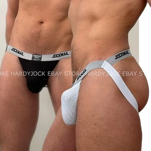 Jockmail Mens Narrow Waist Swimmers Jock Strap Sexy Jockstrap Underwear Brief - Picture 1 of 24