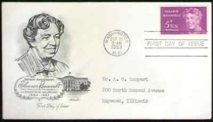 US. 1236. 5c. Eleanor Roosevelt (1884-1962) First Lady. Artmaster FDC. 1963 - Picture 1 of 1