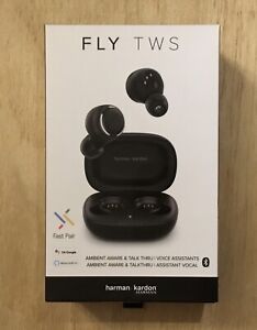 Harman Kardon FLY TWS True Wireless Bluetooth In-ear Headphones, Black