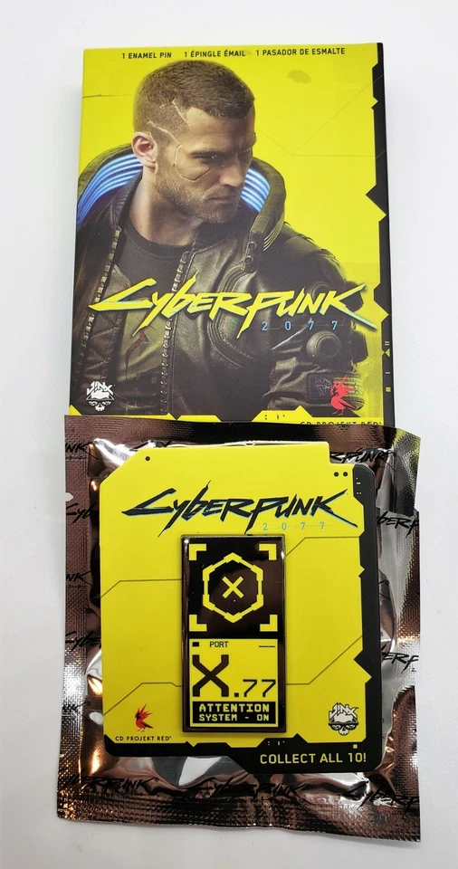 BRAND NEW Cyberpunk 2077 Power Port Pin enamel CD Projekt Red - Image 1 of 1