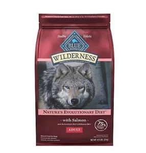 Blue Buffalo High Protein Adult Dry Dog Food Wholesome Grains, Salmon 4.5 lbs - Picture 1 of 9