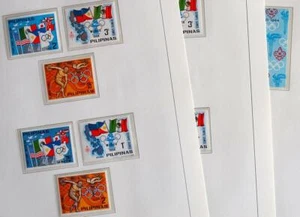PHILIPPINES 1968 OLYMPICS, XF Perf + ImPerf MNH**, Sports, Stamps, Flags Torch - Picture 1 of 4