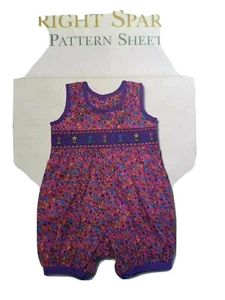 Country Bumpkins child BRIGHT SPARKS Romper Smock pattern 6 12 18 MO Uncut AU - Picture 1 of 7