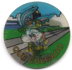 QUE COLGADO #149 MAGICTAZO TINY TOON 1994 MAGIC TAZO MATUTANO CON DESGASTE - Picture 1 of 2