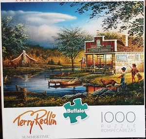 Terry Redlin Summertime Buffalo Games Jigsaw Puzzle - Picture 1 of 1