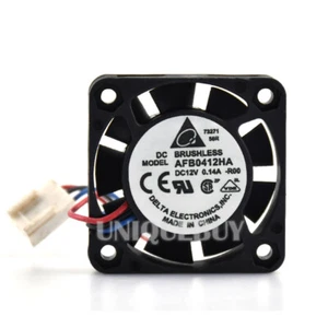 Radiator Fan AFB0412HA 12V 0.14A for Delta Double Ball Server Case 3pin 40*10mm - Picture 1 of 4