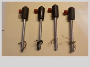 STANDARD GAUGE Lot Of 4 Vintage TRAIN BLOCK SIGNALS NEED SOME REPAIR - Picture 1 of 4