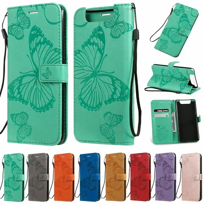 PU Leather Wallet Phone Case W/ Strap For Samsung Galaxy A10e A71 A15 A36 A17 - Image 1 of 4