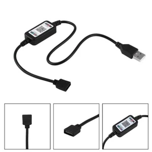 5v USB RGB Controller LED Strip Light Controller Bluetooth 4.0 Smart Phone Cable - Picture 1 of 3
