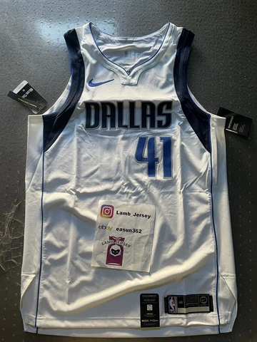 New Nike NBA Dallas Maverick Dirk Nowitzki Asso Edition Authentic Jersey 48 L Cover