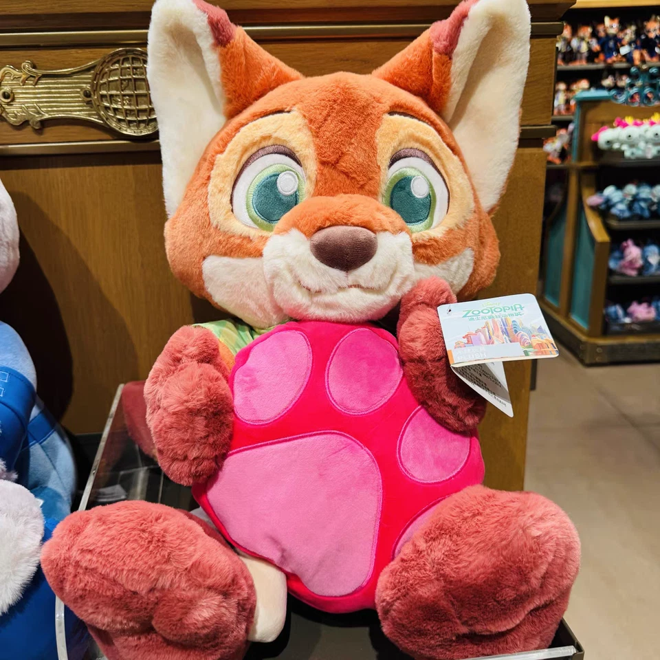 Authentic 2025 Shanghai Disney Zootopia Soft Toy Nick 15inches Plush Doll - Image 1 of 1