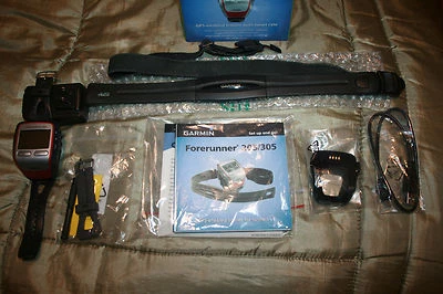 Garmin Forerunner 305 Red GPS Watch - Image 1 of 4