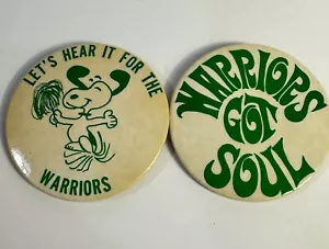 2 spille vintage Snoopy Let’s Hear It For The Warriors Warriors Got Soul Cheer - Foto 1 di 6