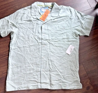 SOVEREIGN CODE men's button down short sleeve shirt stargate sky blue L - Image 1 of 4