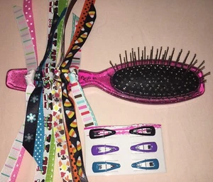 18” Doll Hairstyling Set-Wire Brush Seasonal Hair Bows Barrettes Cute 4 Blaire - Picture 1 of 6